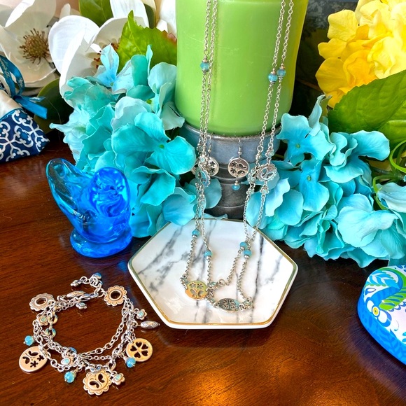Brighton Jewelry - ⭐️Hold Lynn⭐️Brighton GLASS WINGS  Crystal Butterfly Necklace Bracelet Earrings